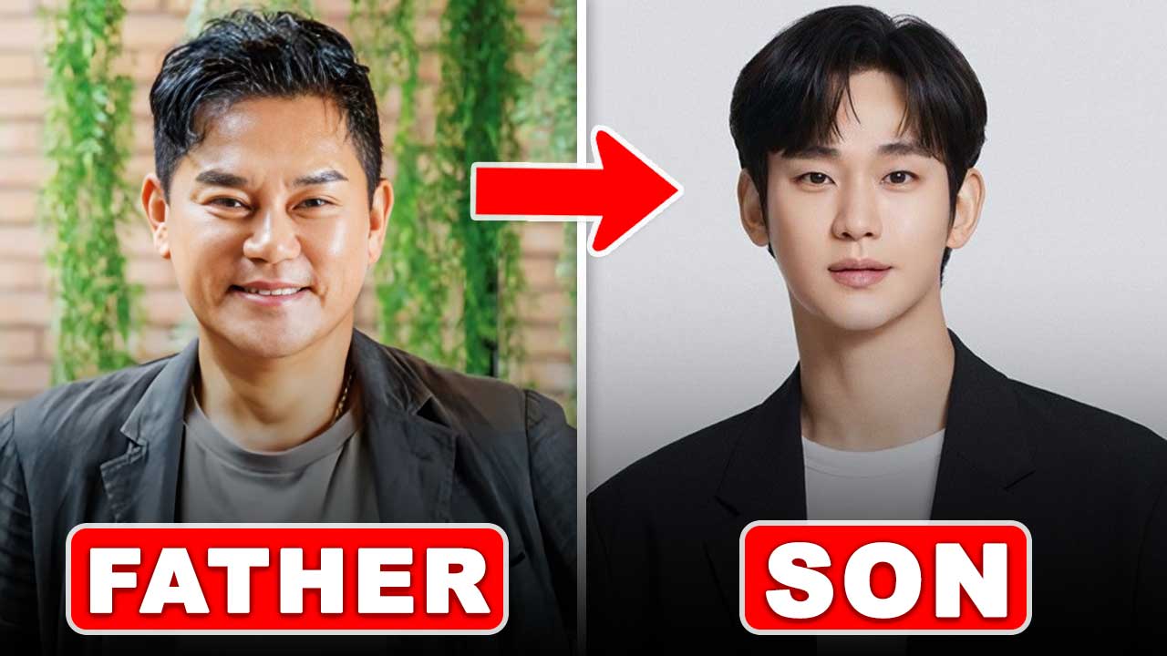 Top 10 Korean Actors With Their Real Life Fathers